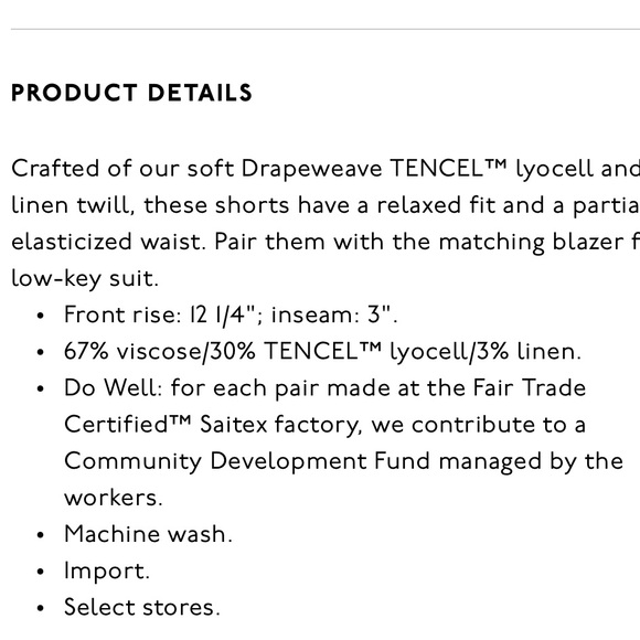 Madewell Drape-weave Tailored Shorts - Picture 7 of 9